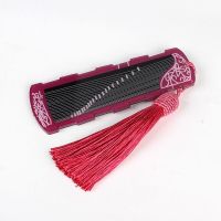 古筝指甲缠绕卡古风甲收纳板琵琶指甲胶布环保亚克力成人儿童 指甲板丨紫色