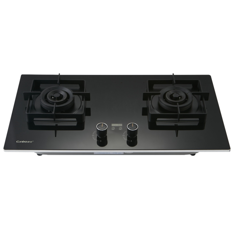 康宝燃气灶 台嵌两用 天然气台式灶具 嵌入式 上下进风 双台灶 JZY-Q250-B208[5.2KW火力]