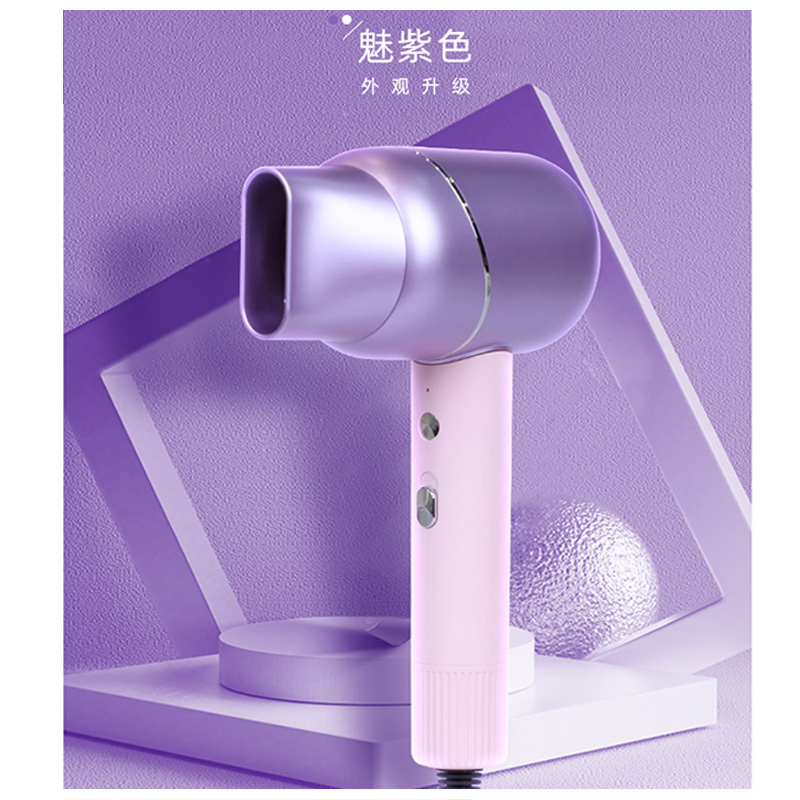 金稻负离子护发吹风机大功率家用电吹风筒宿舍学生静音速干不伤发魅紫色