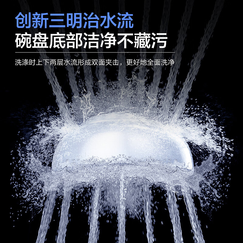 海尔(Haier)15套嵌入式双面洗洗碗机W50洗消一体6S全维精洗一级水效智能开门速干