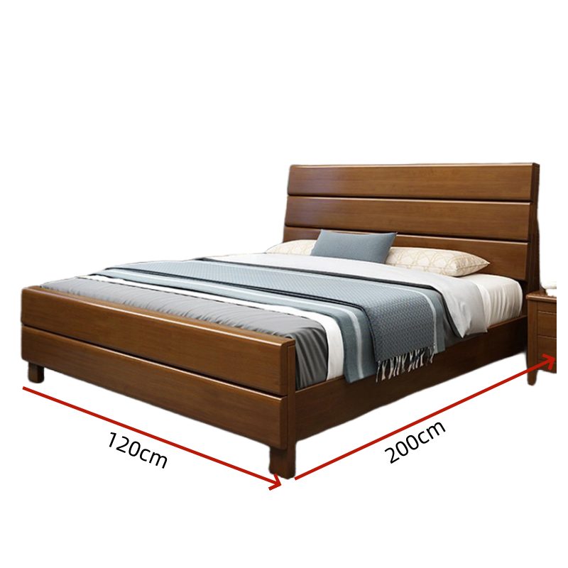 伊洛源 单人床木质床 200*120cm 多规格