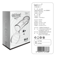 雷霆(LETEN)三重束缚锁精套环阳具环阴茎环男女共用延时迟加长加粗狼牙套水晶套非震动延时套环成人情趣性用品