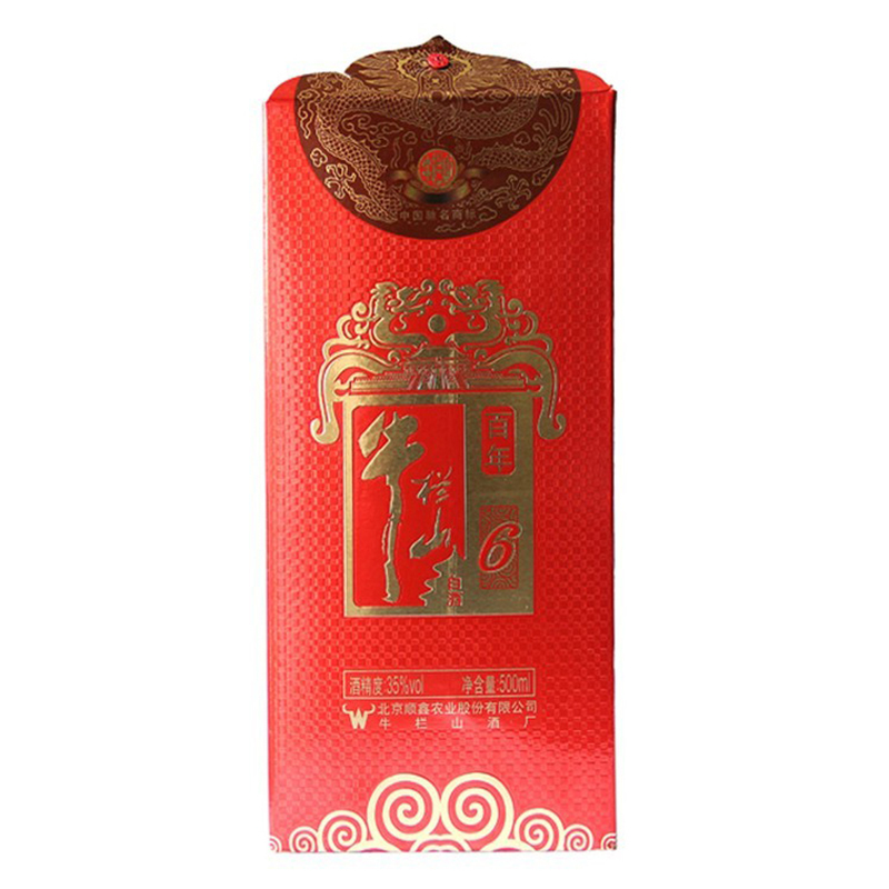 牛栏山二锅头 百年红6年 35度浓香型白酒 500ml 单瓶