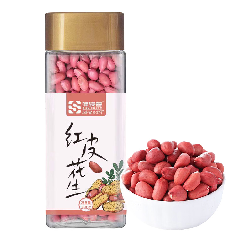 蒲臻善红皮花生精挑细选优质原粮天然原生态醇香美味更滋养380g