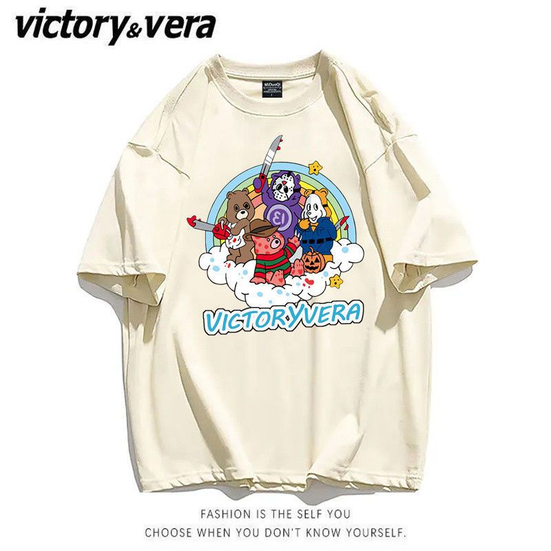 VICTORYVERA短袖t恤女学生韩版宽松2022夏季新款百搭半袖体恤衫潮