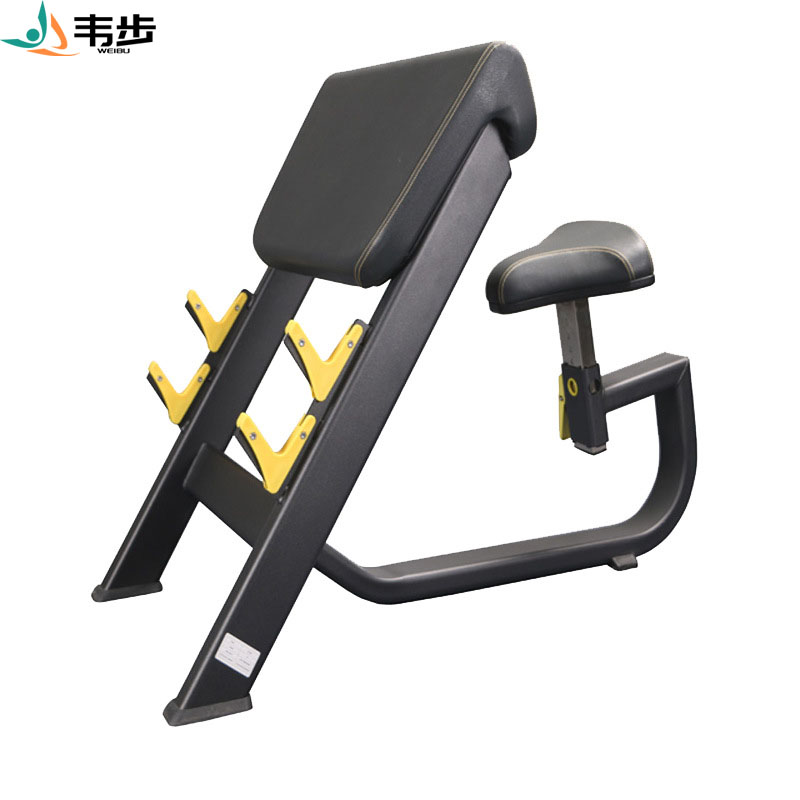 韦步EM1047商用哑铃杠铃曲臂练习牧师凳手臂弯举肱二头肌训练架高清大图