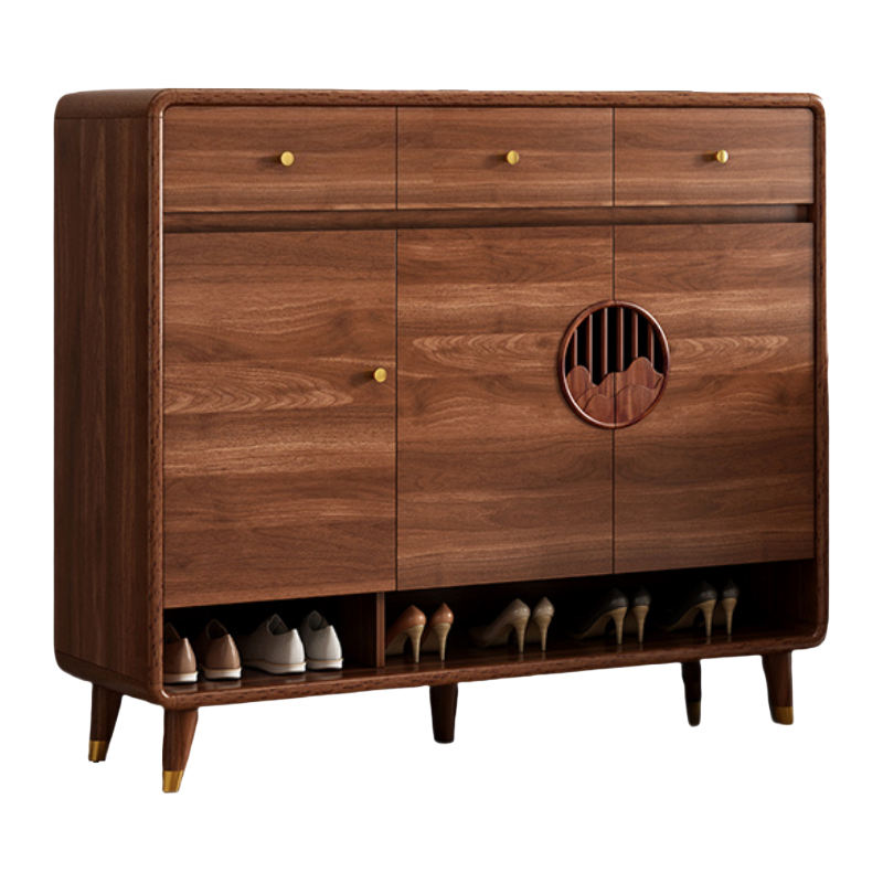 实木鞋柜高清大图