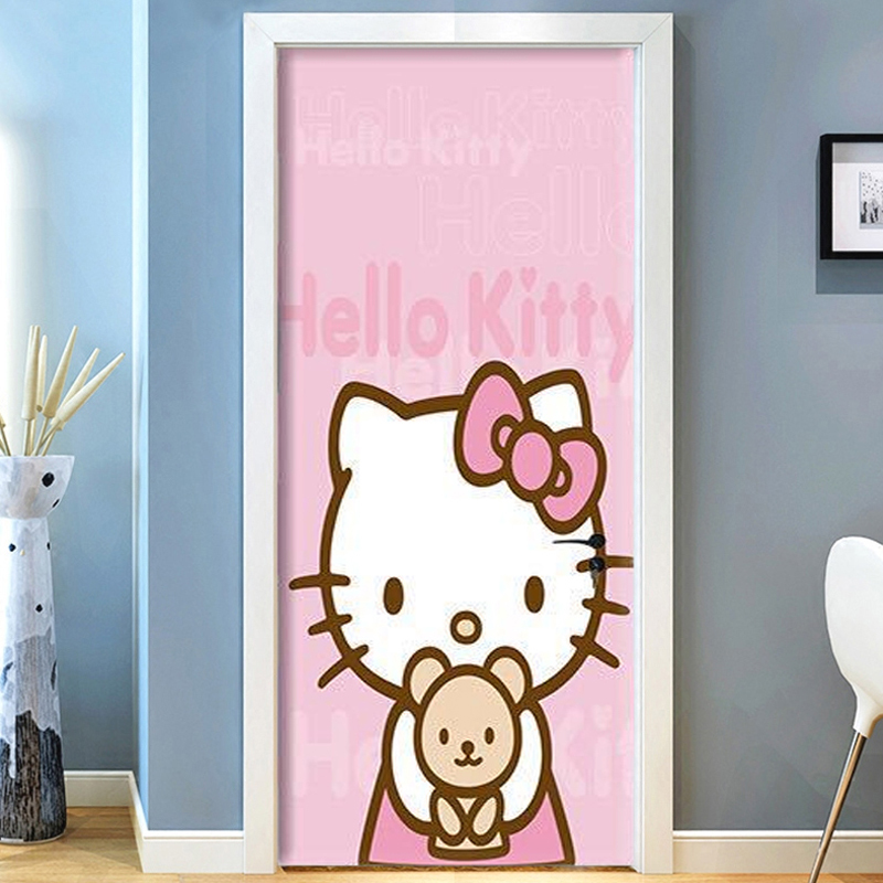 舒厅旧门翻新贴简约门贴纸书房木门创意小清新