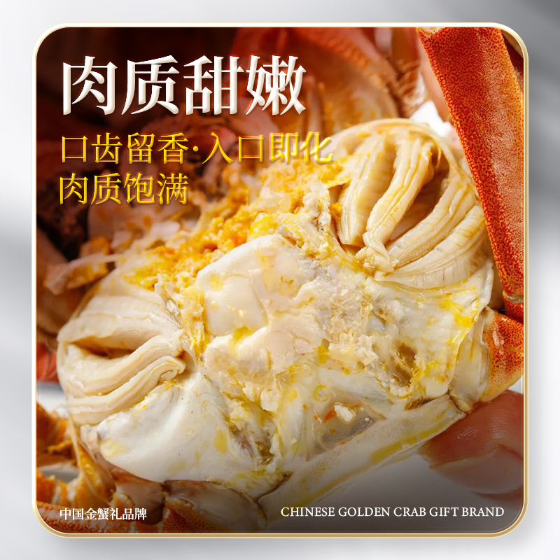 叮咚蟹庄大闸蟹礼盒2288型 公4.5两 母3.5两 4对8只装品质礼盒送礼佳品高清大图