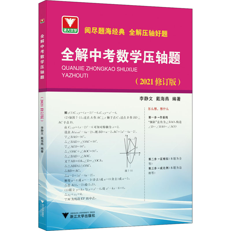 醉染图书全解中考数学压轴题(2021修订版)9787308210324