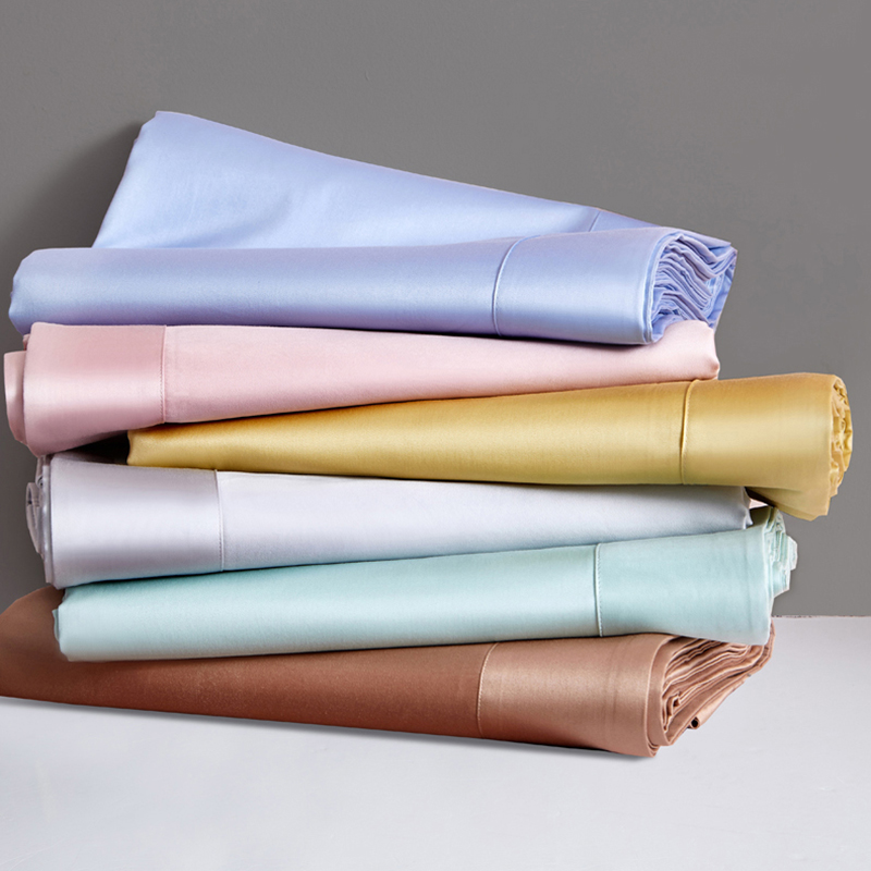 美帮汇100支床单全棉全棉双人床 家用长绒棉匹马棉被单床单枕套三件套粉高清大图