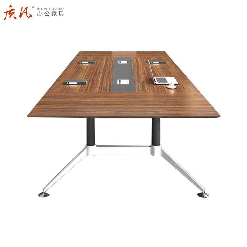 质凡会议桌长桌简约现代会议室洽谈接待桌椅组合小型培训桌办公家具