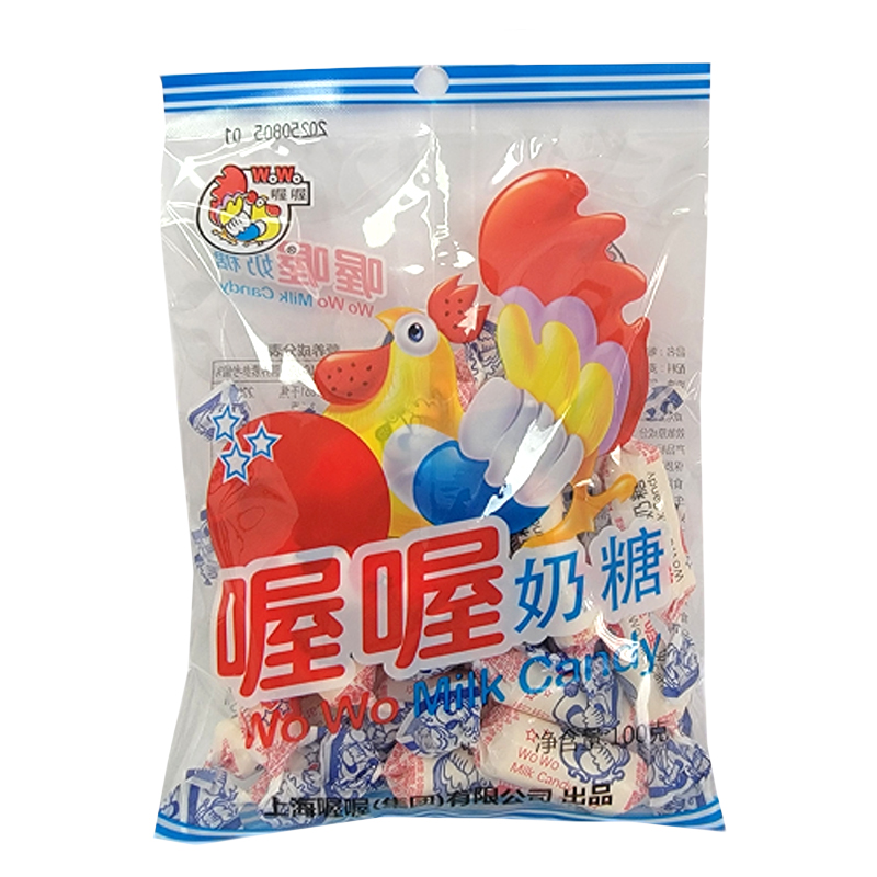 喔喔原味奶糖袋装100g婚庆结婚喜糖砂质型糖果年货休闲零食品高清大图