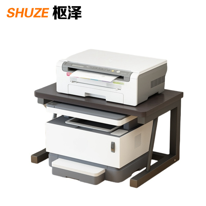 枢泽 桌面打印机置物架 加宽加高 个高清大图