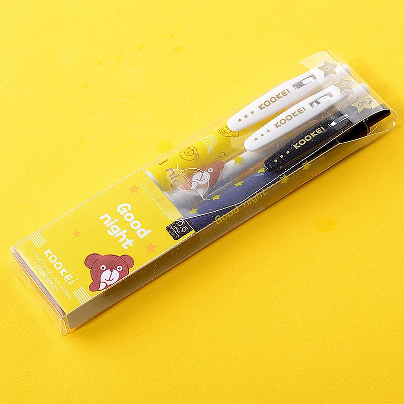 按动中性笔高颜值黑色05学生水笔韩国笔芯红刷题好看的笔