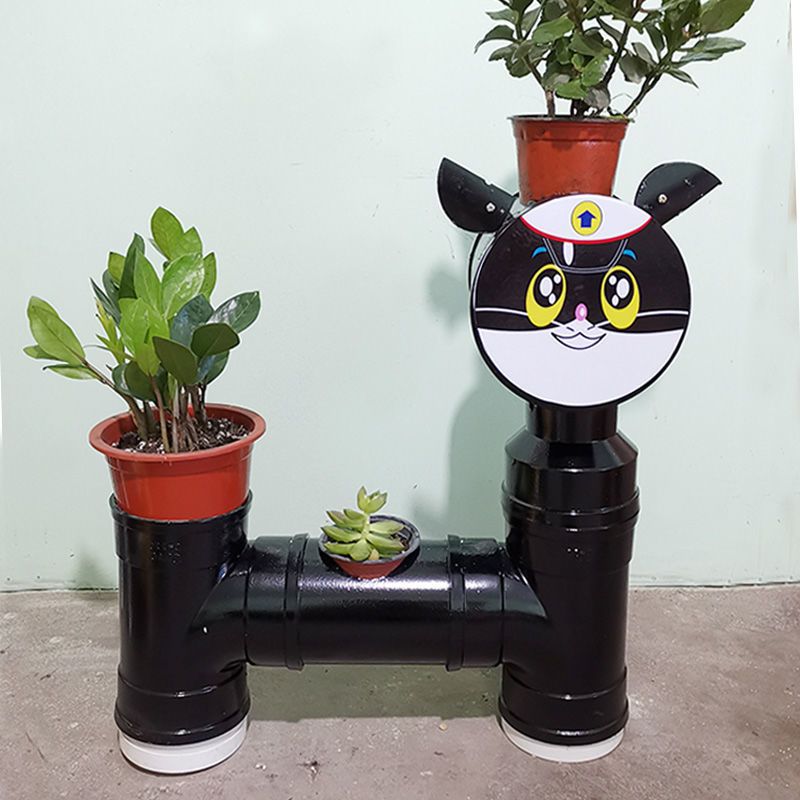 创意卡通动物装饰花架户外园林庭院别墅花盆多肉花架幼儿园摆件