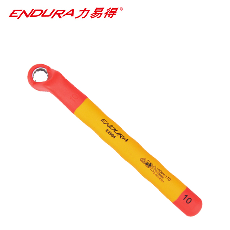 力易得 双色VDE绝缘梅花扳手 电工扳手 11mm E2965 1把(货期3-5天)