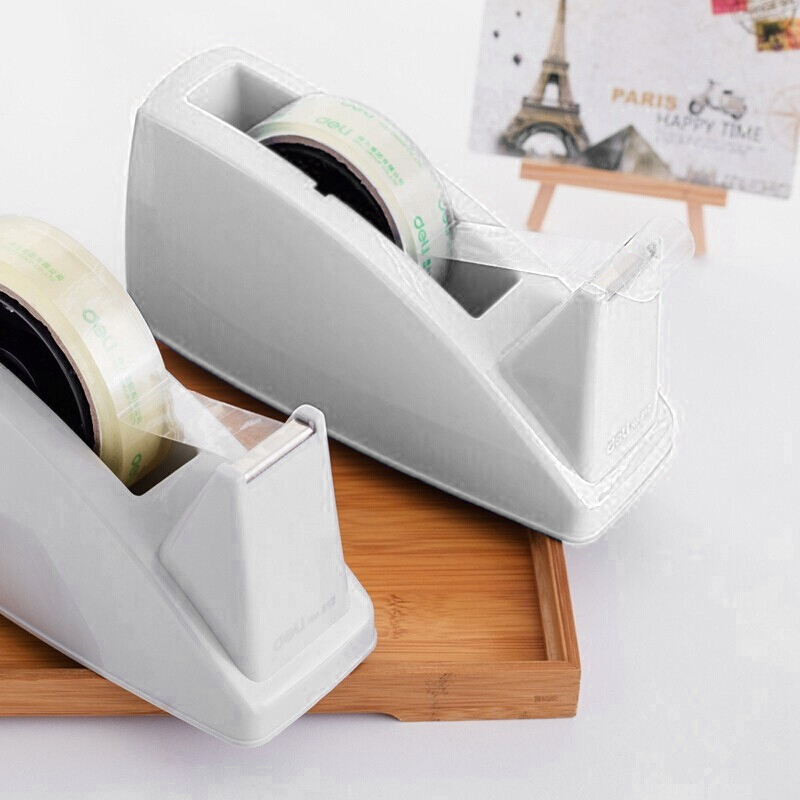 得力(deli)812大号胶带座 透明胶带切割器 胶布胶带切割机 封箱胶带器打包器办公手撕胶带座