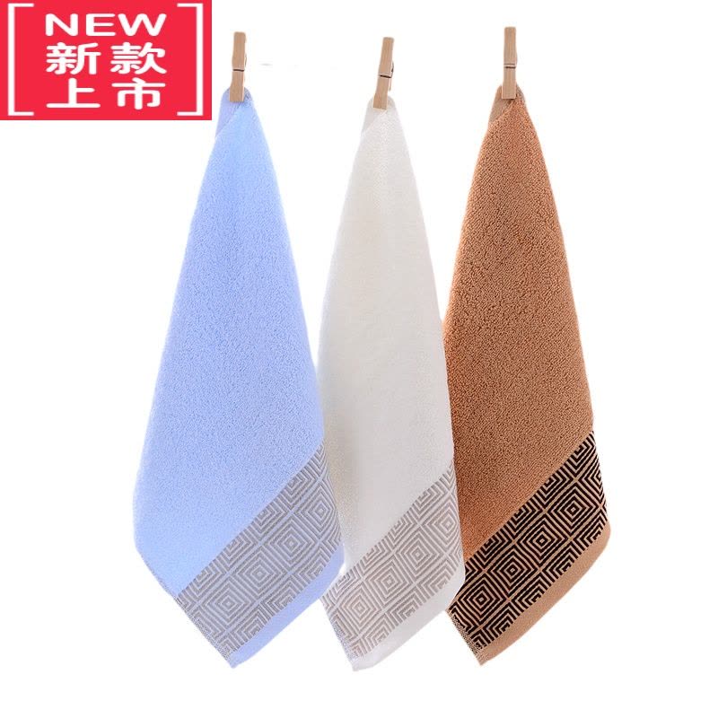 可莉允儿童小方巾擦手巾挂式毛巾正方形四方家用洗脸吸水图片