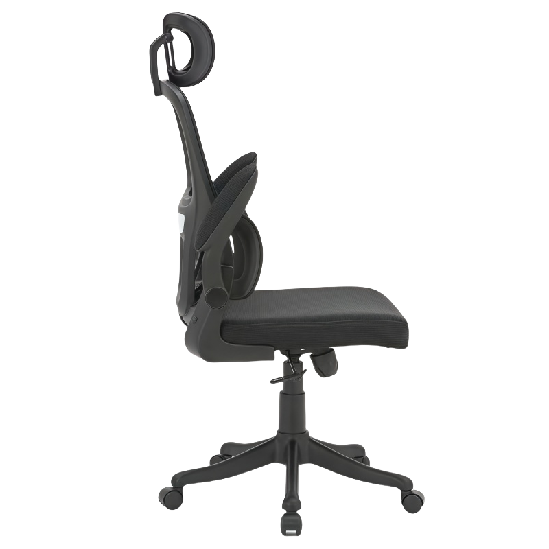 豫龙都 人体工学椅黑色 把高清大图