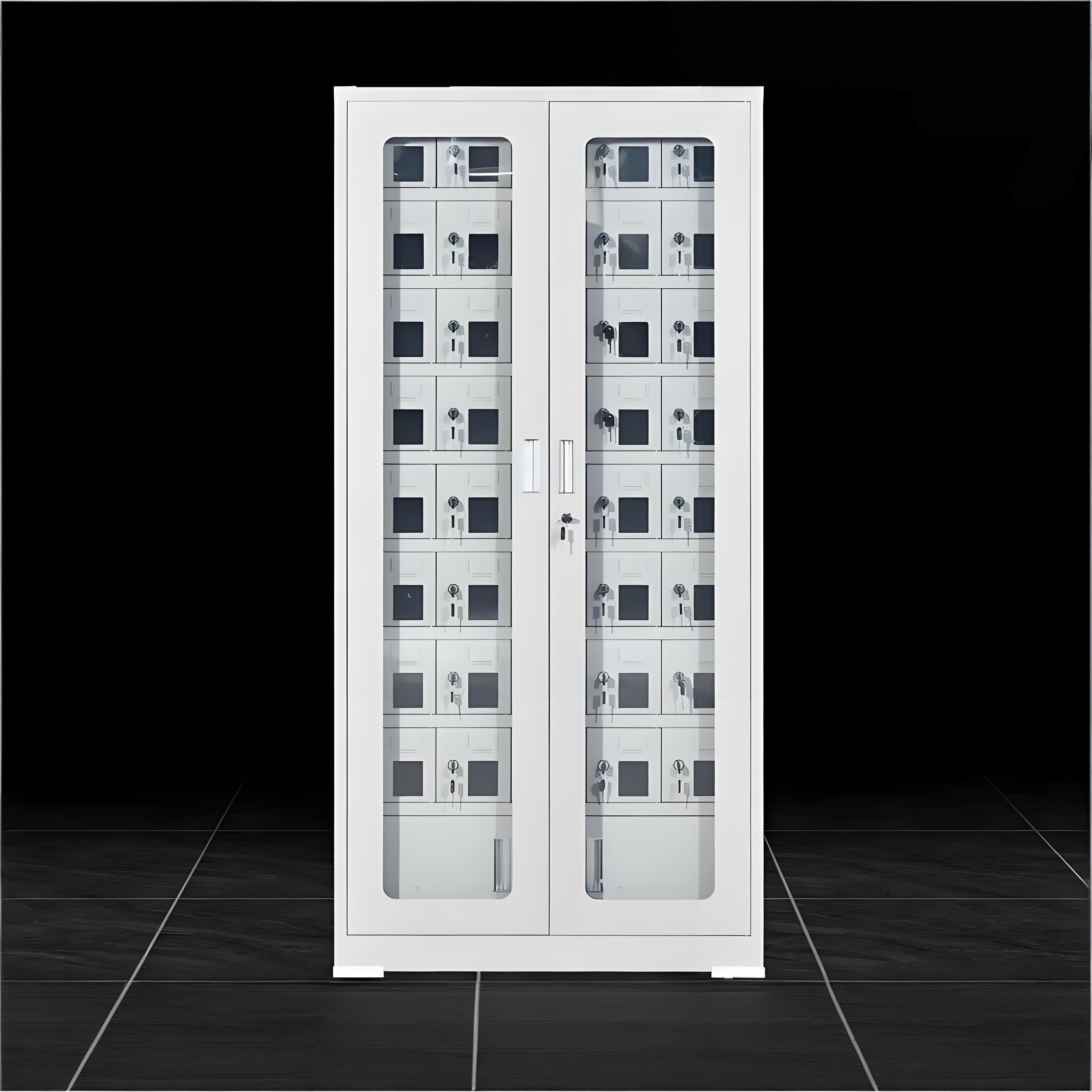 迅迈 四十门玻璃款 手机充电带锁存放柜 单位:台 35*84.6*175CM 货期七天 质保一年