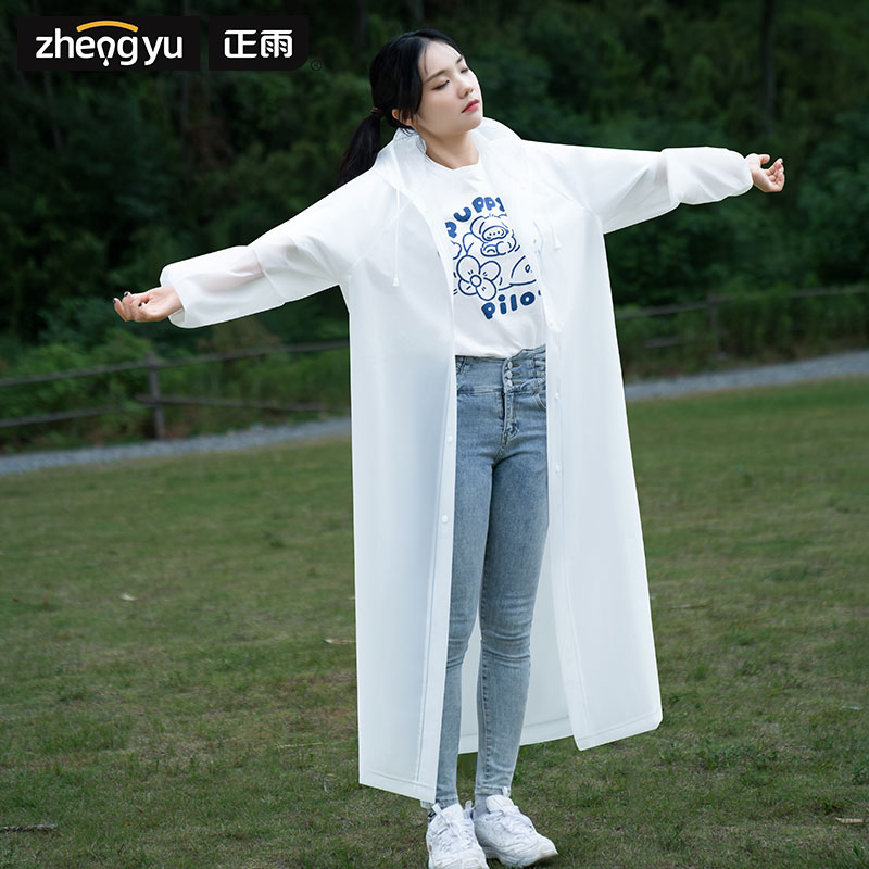 正雨一次性卡片雨衣长款全身透明加厚防暴雨女款男款成人便携防水雨服高清大图