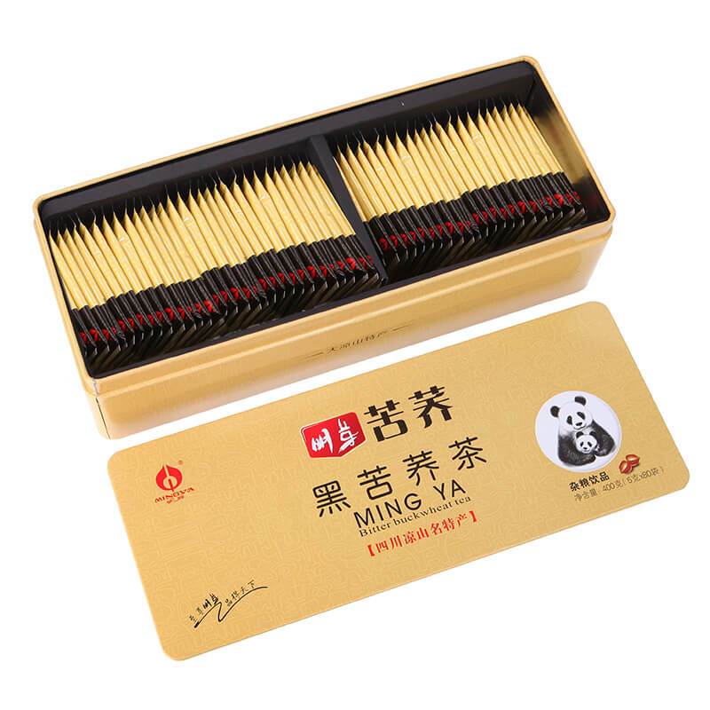 明芽苦荞茶四川大凉山特产全株苦荞麦礼盒花草茶花茶400g