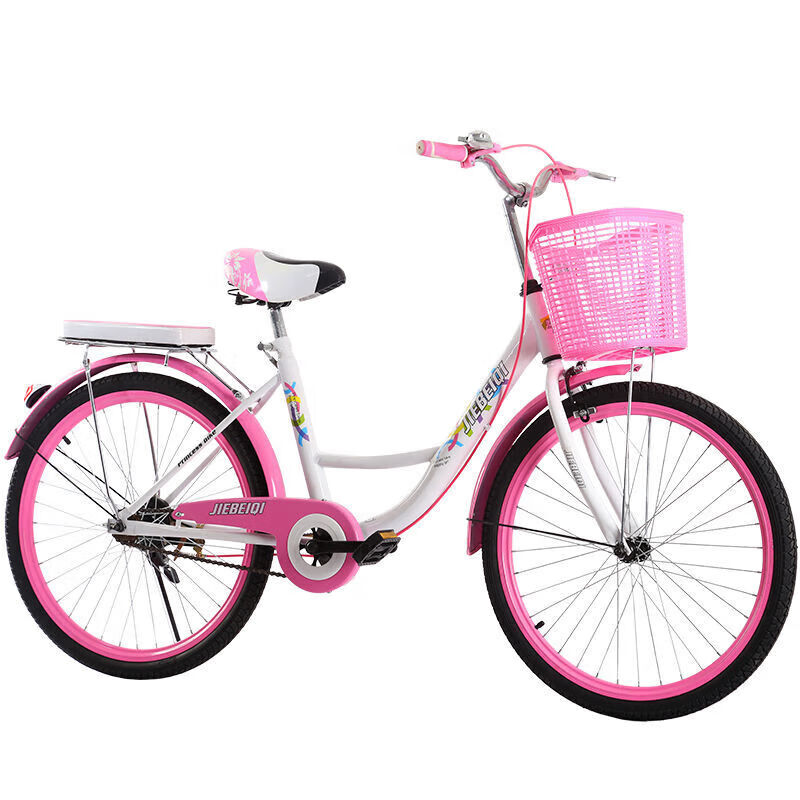 轻便淑女车24寸26寸成人自行车男女款学生公主车 【高配款】公主粉 20寸适合128-145厘米身高