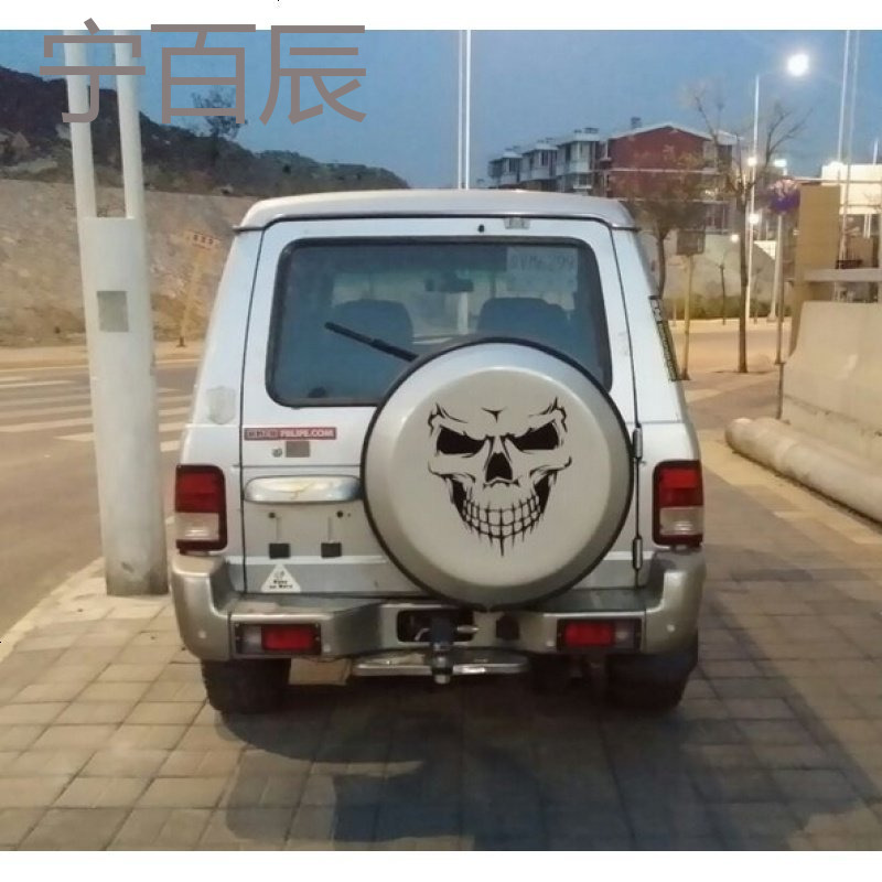 吉普JEEP牧马人汽车机盖骷髅头 车车身个性霸气越野改装车贴纸