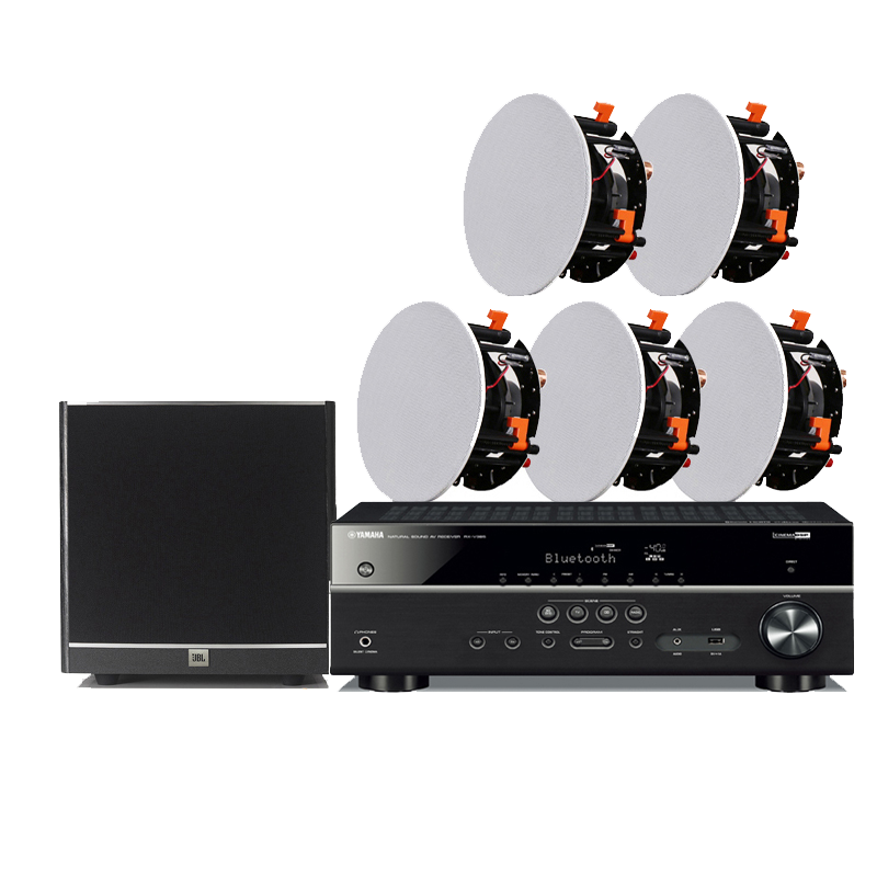 JBL STUDIO 2 6IC/8IC/6IW/8IW/55IW嵌入式吸顶式隐藏环绕5.1家庭影院全景声音箱音响高清大图