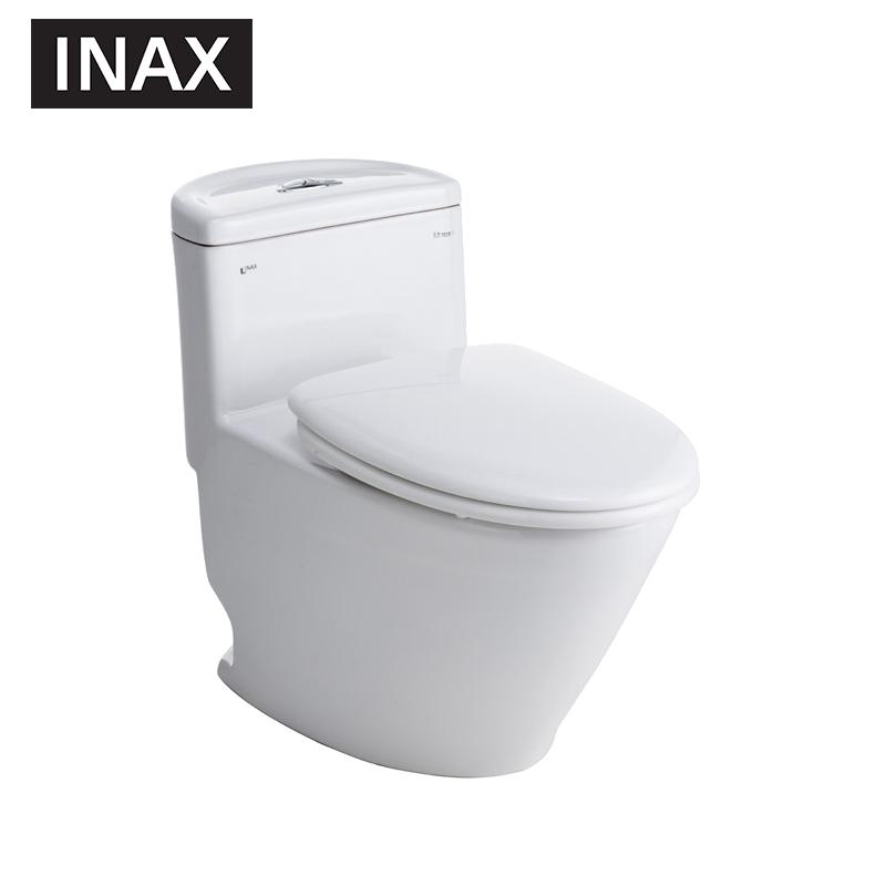 日本-伊奈(INAX)家用一体式虹吸马桶缓冲盖板节水静音用连体式坐便器 虹吸式马桶