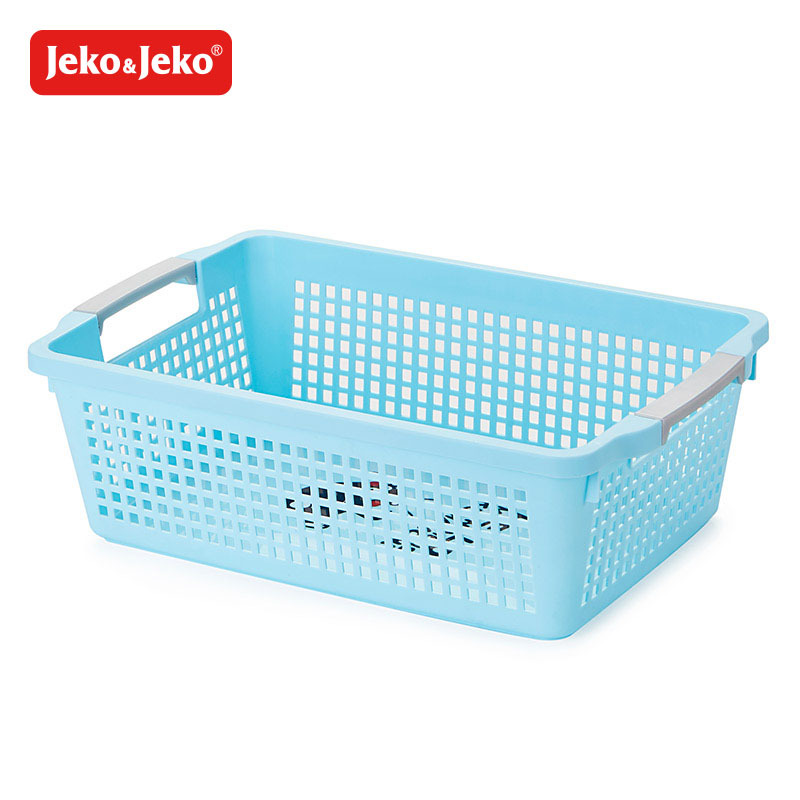 JEKO&JEKO 酷ma萌熊本熊办公桌面化妆品收纳筐塑料浴室盒子零食卡通置物篮2只装SWB-6124