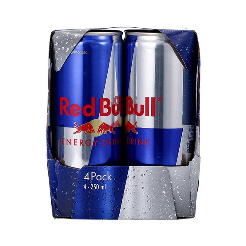 奥地利原装进口 红牛(Red Bull)含气维生素功能饮料 250ml*4罐