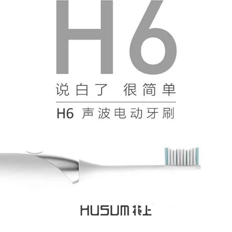 花上电动牙刷美容护理H6电动牙刷成人充电牙刷声波自动软毛牙刷防水情净白侣款升级