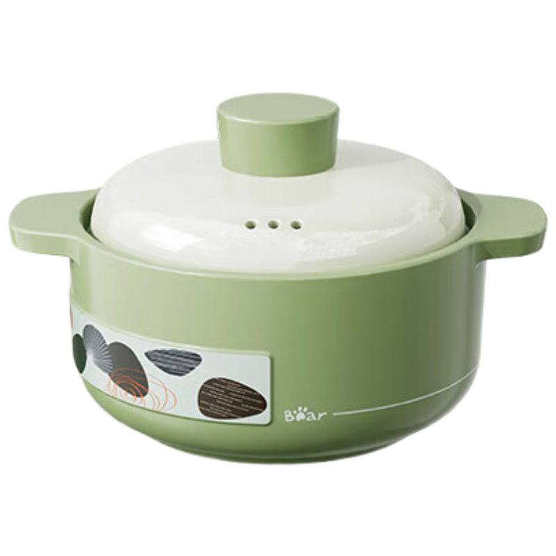 小熊砂锅家用燃气炖锅煲汤炖汤陶瓷锅明火灶陶瓷【1.8L】CP-JG011-P01