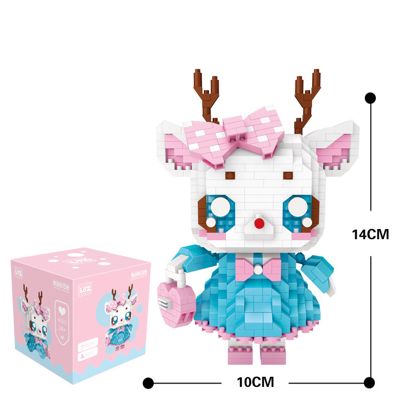 loz小颗粒积木微型钻石儿童拼装益智玩具1014岁以上成人女孩男孩可爱