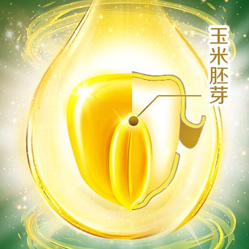 金龙鱼鲜榨甜香玉米胚芽油1.8L家用炒菜玉米油