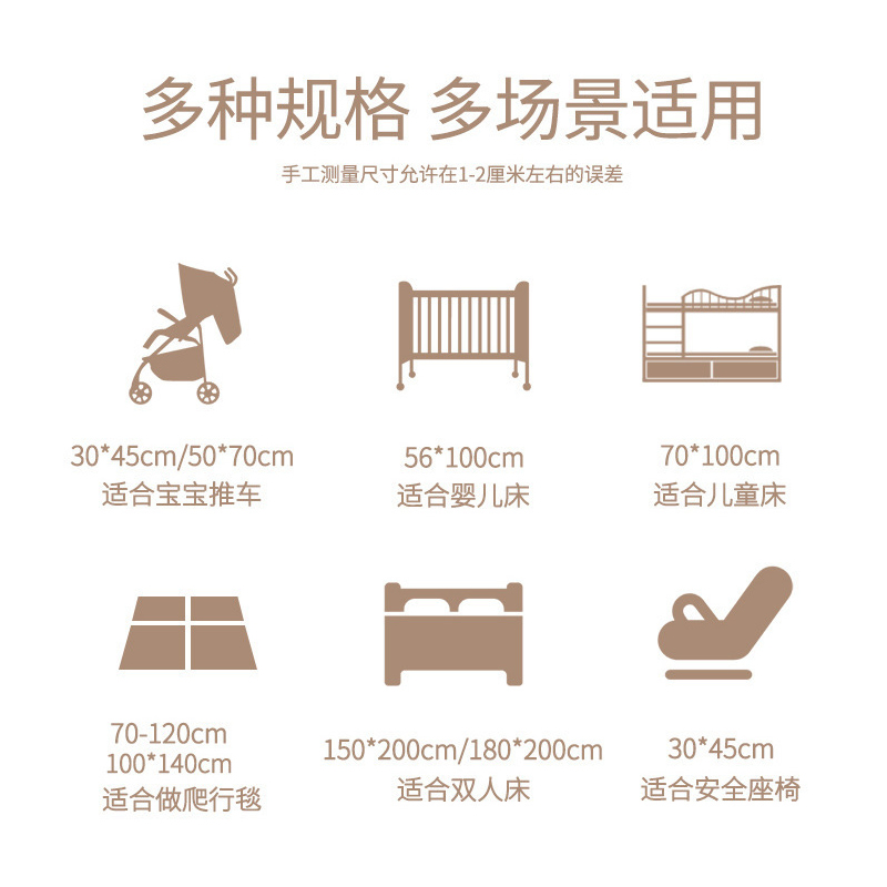 优酷熊(youcoobear)婴儿隔尿垫防水可洗双面可用透气大号月经姨妈垫宝宝纯棉超大床单儿童床单床垫非一次性高清大图