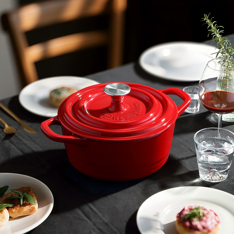 西屋 WFL222 珐琅锅大容量多用途不粘易洁耐磨质感设计