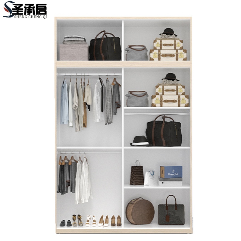 圣承启铁皮衣柜二门台高清大图