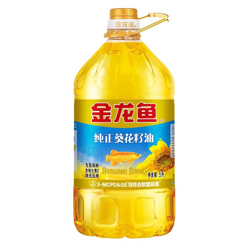 金龙鱼纯正葵花籽油食用油5L