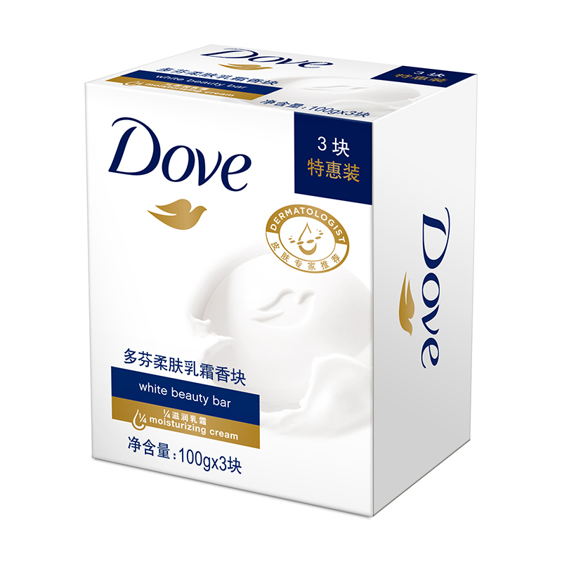 多芬100g*3柔肤乳霜香皂