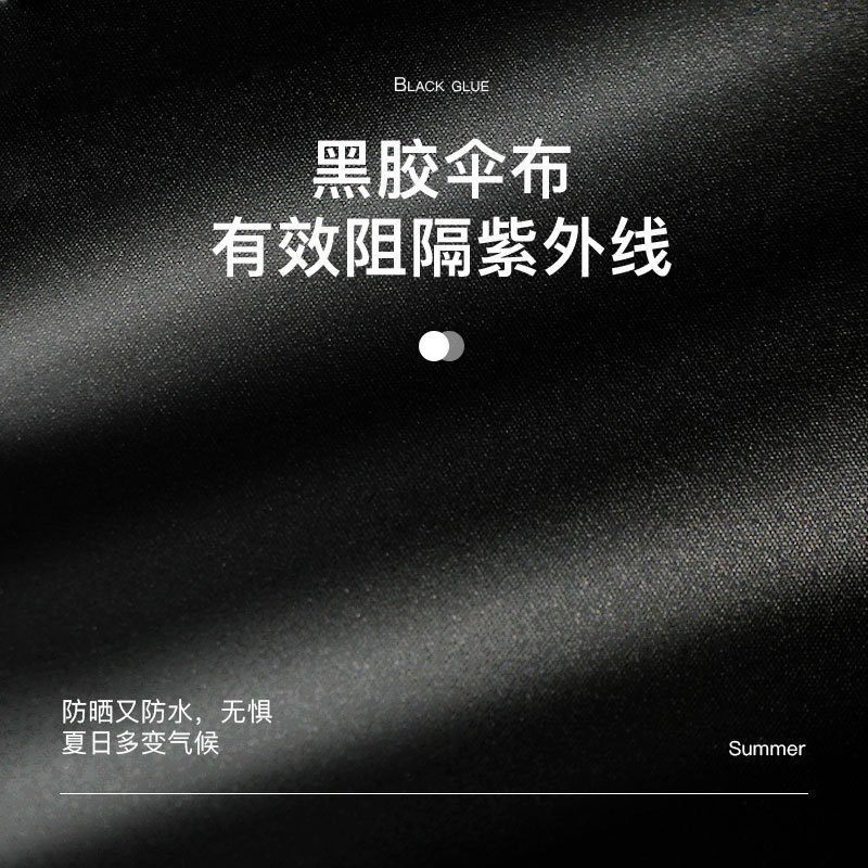 雨伞手开水果卡通伞折叠黑胶防晒遮阳晴雨两用太阳伞耐用-手动八骨黑胶-橘子T91038|55*8K
