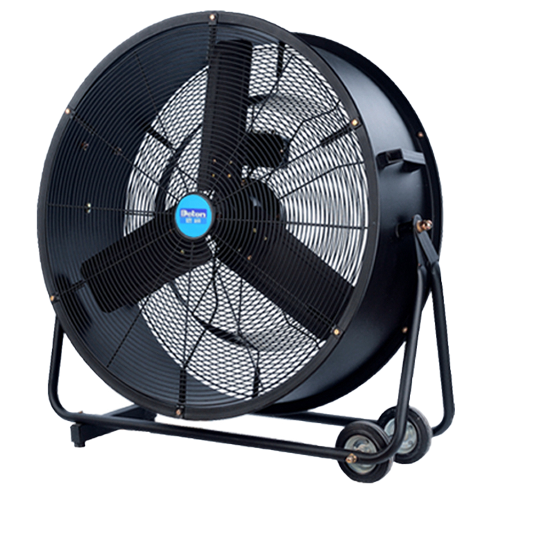 德通detonhvf65n岗位式圆筒风扇防震脚垫结合移动脚轮便携提手三档