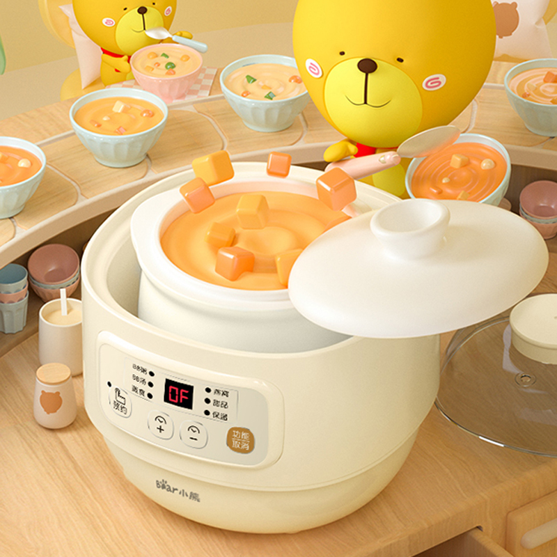 小熊(bear)BB煲 0.8L 电炖锅 额定功率200w 米黄色 DDZ-A08M3/台