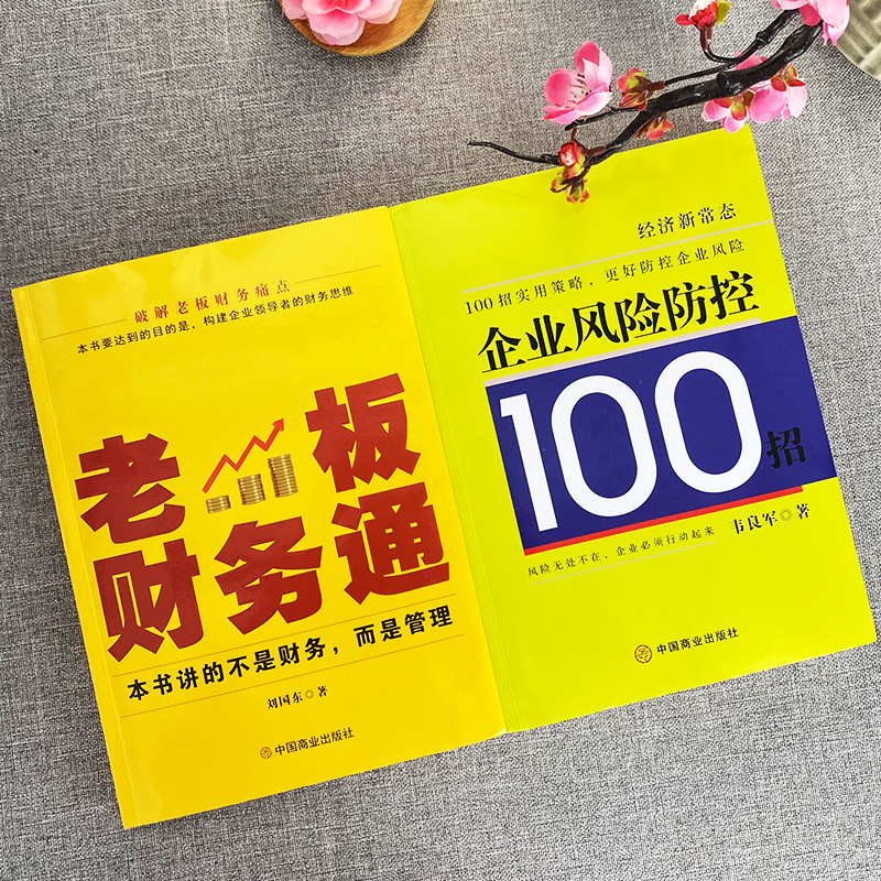[正版]2册 老板财务通+企业风险防控100招 商业模式营销企业经营管理法律风险防控税收筹划一本通会计做账纳税申报基础高清大图
