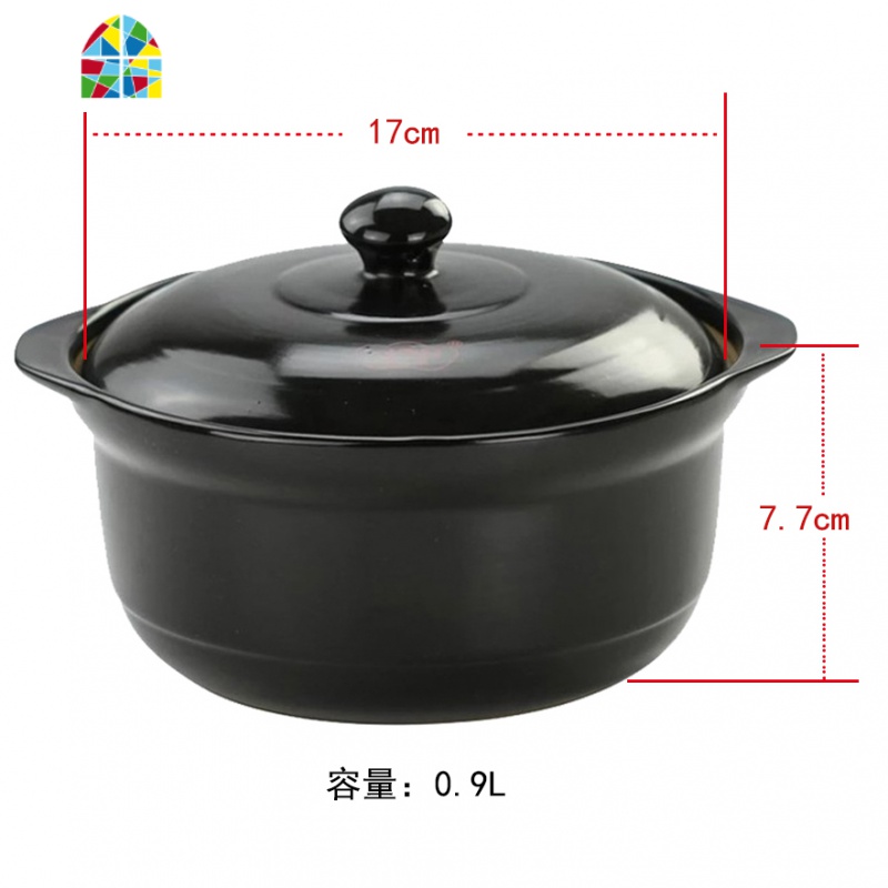 瓷煲耐高温炖锅砂锅煲汤煲锅大小号瓷煲陶瓷煲破损包赔 FENGHOU 1.1L白棕釉_422