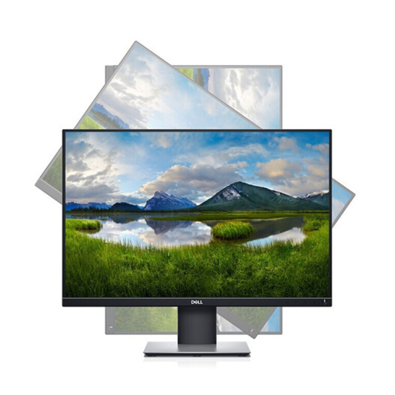 戴尔dellp242124英寸ips窄边框显示器滤蓝光商务办公升降旋转广视角
