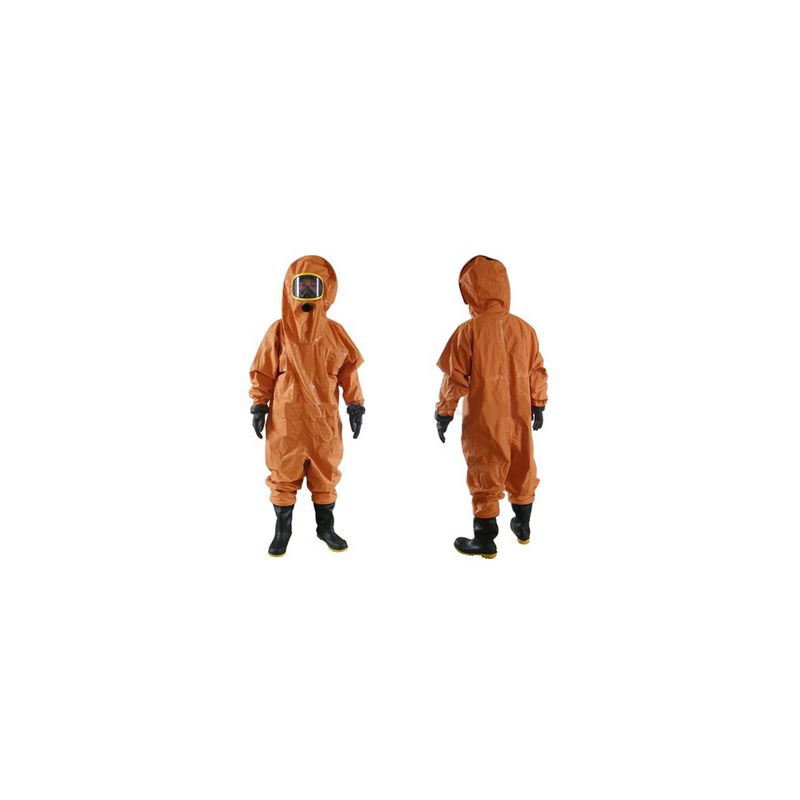 霍尼韦尔 EasyChem 1400020-XXL-44 防微生物橘红色外置防化衣服 XXL码