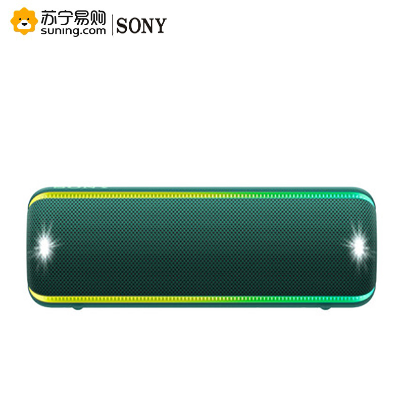 索尼(SONY)SRS-XB32 重低音无线音箱 炫彩灯光 长久续航 IPX6/7防水防尘 绿色